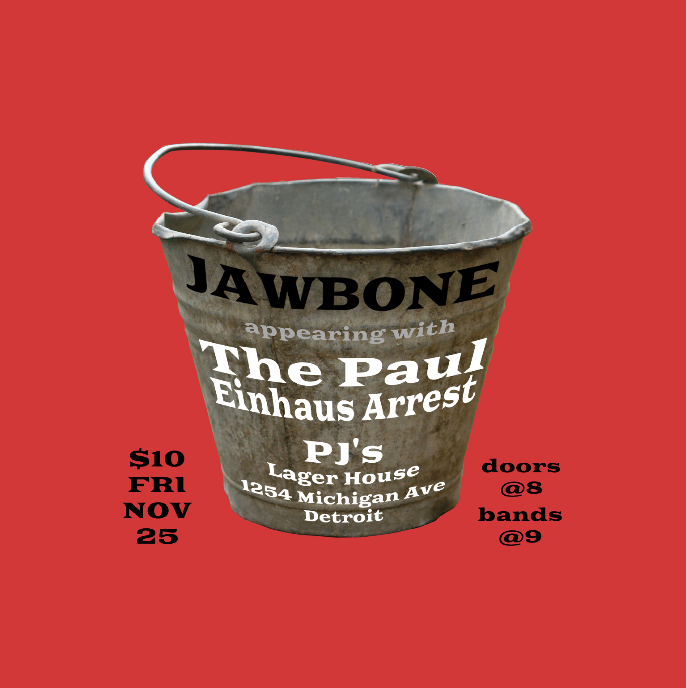 SHOW - @ PJs Lager House Friday, Nov 25